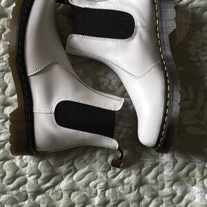 Dr. Martens White Chelsea Boots